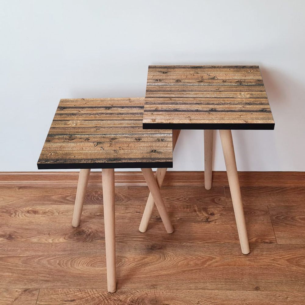Nesting stolovi 2Shp344 - (2 komada) - boje: smeđa slika 1