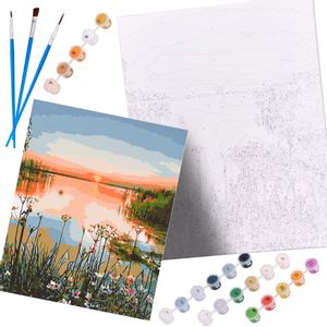 Set slikanja prema brojevima 40 x 50cm jezero