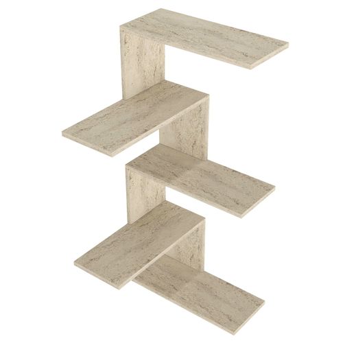 Woody Fashion Zidna polica CANIKO, boja Travertine slika 5