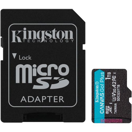 KINGSTON Memorijska kartica U3 V30 microSDXC 1TB Canvas Go Plus 170R A2 + adapter SDCG3/1TB slika 3