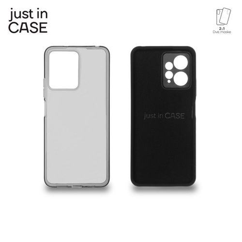  Xiaomi Redmi Note 12 2u1 Extra case MIX paket maski za telefon CRNI  slika 3