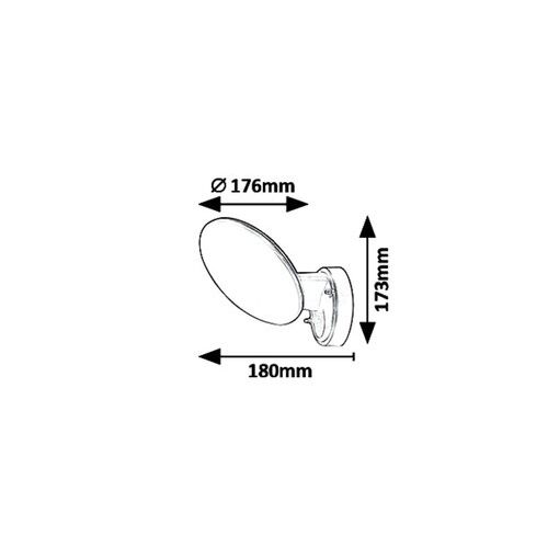 Rabalux Varna, spoljna zidna lampa LED 12W slika 3