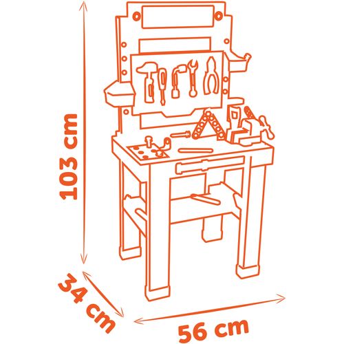 SMOBY Black&amp;Decker radionica 360732 slika 5