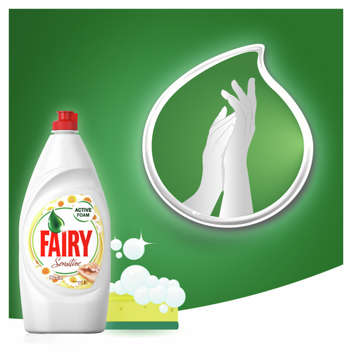 Fairy Kamilica&Vitamin E- Tečnost za pranje posuđa 450ml slika 2