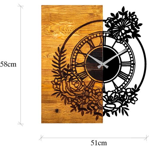 Wallity Ukrasni drveni zidni sat, Wooden Clock 14 slika 7