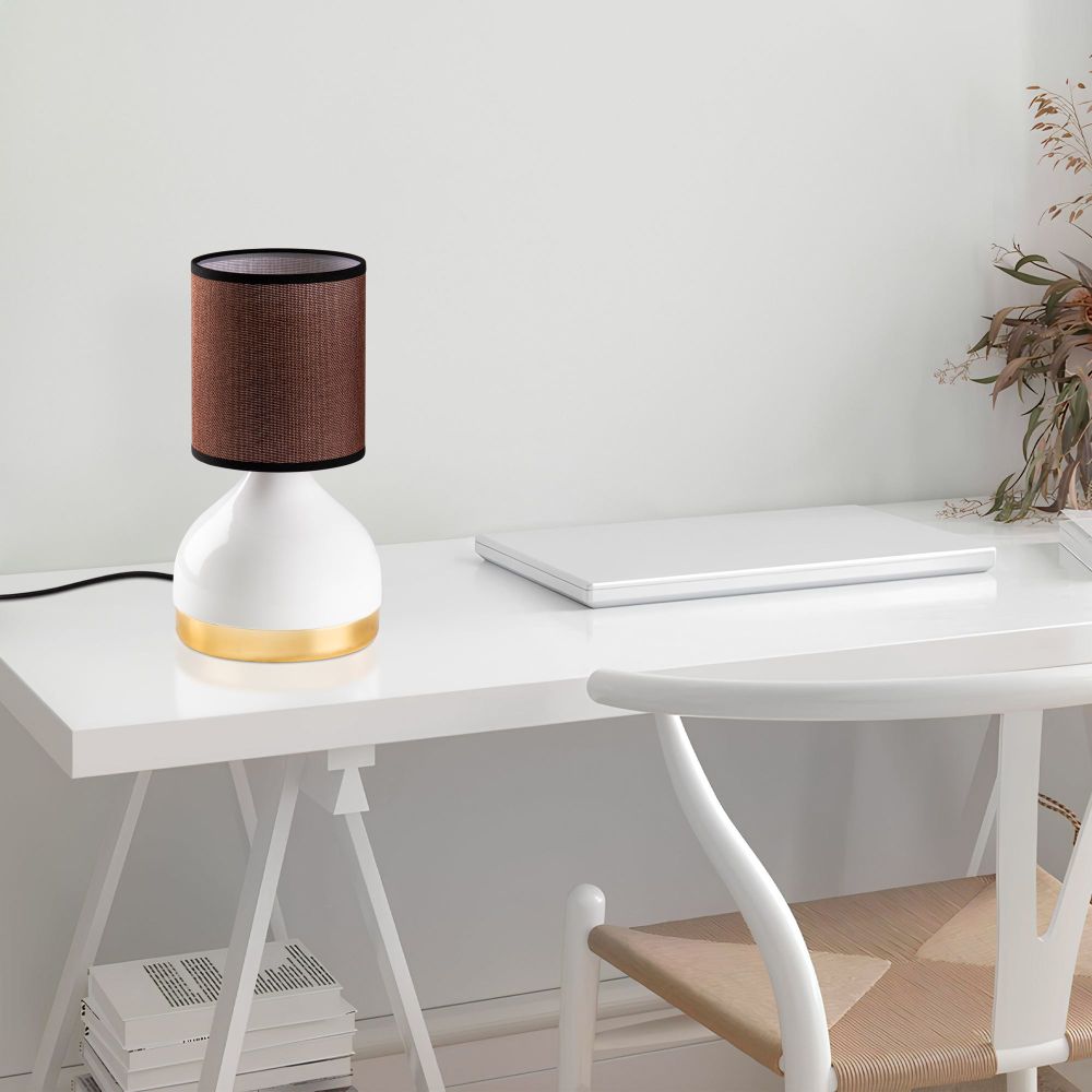 Yıldo - 8004 Bijela i Smeđa Stolna Lampa slika 2