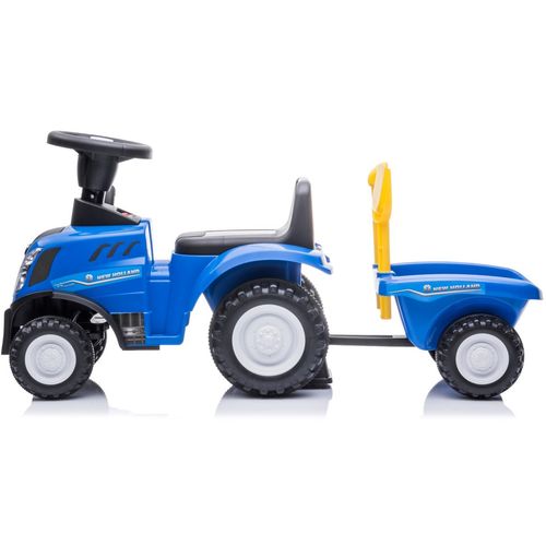 Dječji traktor guralica s prikolicom New Holland plavi slika 2
