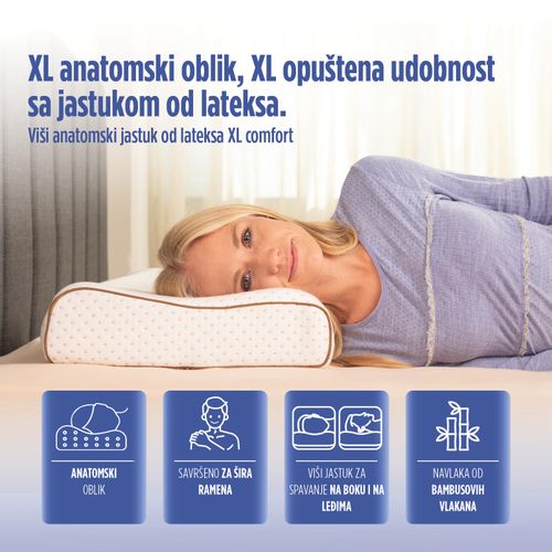 Anatomski jastuk od lateksa  XL COMFORT slika 3