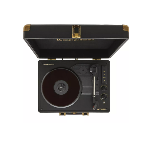 GRAMOFON MUSE MT-103GD KOŽA CRNO slika 7