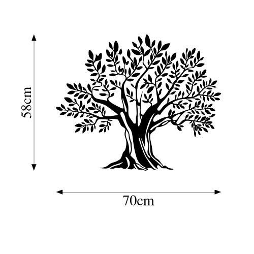 Wallity Metalna zidna dekoracija, Monumental Tree 19 slika 5