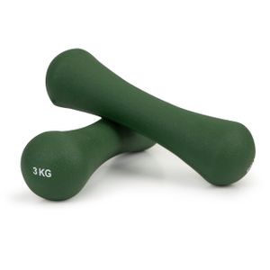 ModernHome bučice za vježbanje A2 2x3kg zelene