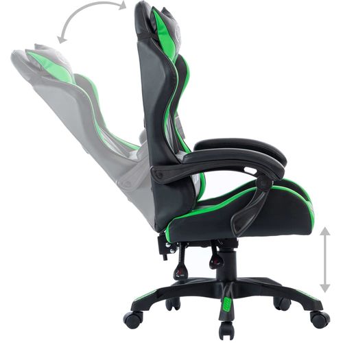Igraća stolica od umjetne kože zelena slika 22