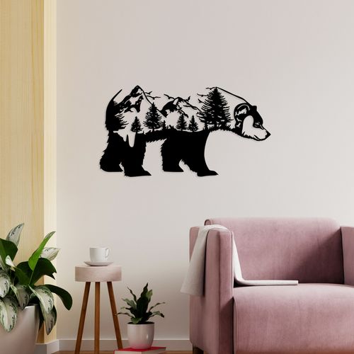 Wallity Metalna zidna dekoracija, Bear Of The Forest slika 2