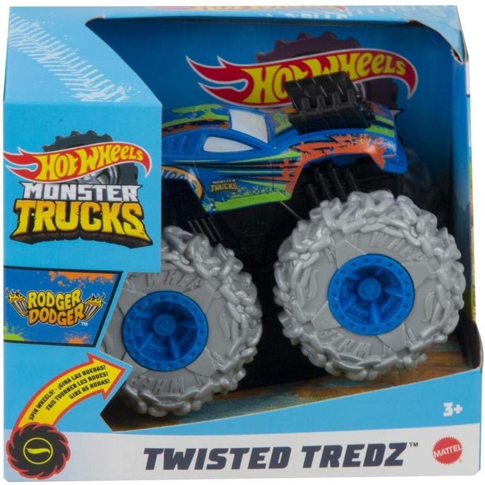 Hot Wheels Monster Trucks Vozilo na potez Twisted Tredz 1:43, Rodger Dodger slika 5