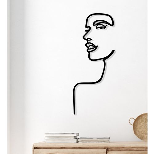 Wallity Metalna zidna dekoracija, Woman Profile slika 1