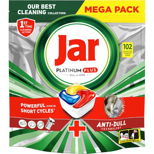 Jar Platinum Plus tablete za perilicu posuđa Lemon 102 pranja slika 1