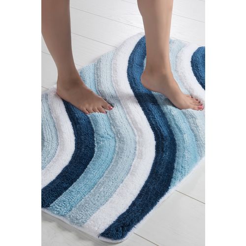 Colorful - Blue Multicolor Acrylic Bathmat Set (3 Pieces) slika 4