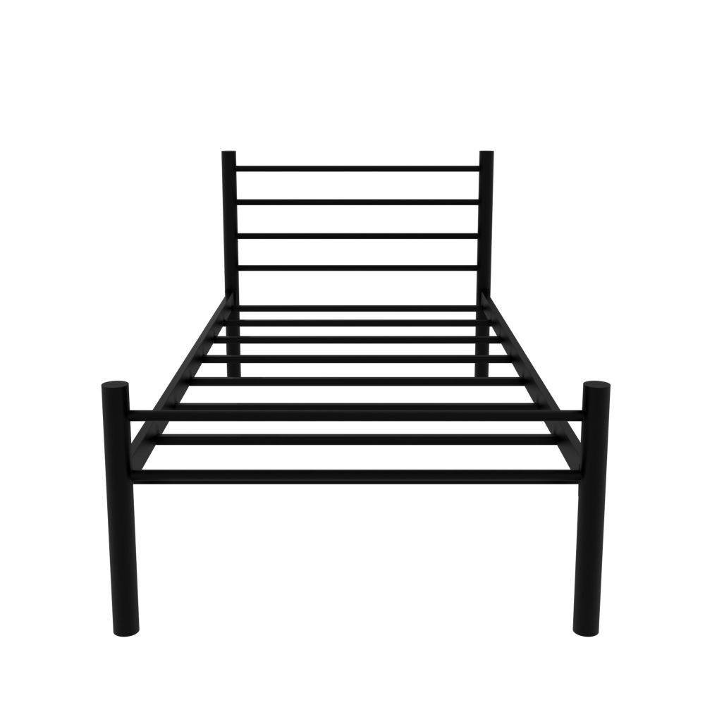 Krevet K10 - Crni (90 x 200 cm) jednostruki metalni okvir - izložbeni artikl (oštećenja ambalaža) slika 3