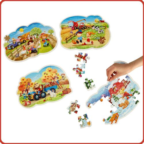 Castorland puzzle 4u1 godišnja doba slika 6