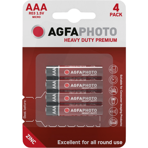 Agfa Zinc baterije, AAA, 1.5 V, blister 4 kom. - AAA B4 slika 1