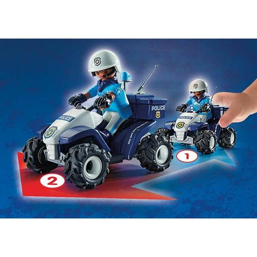 Set za Igru Vozila Playmobil Speed Quad City Action 71092 Policija (21 pcs) slika 3