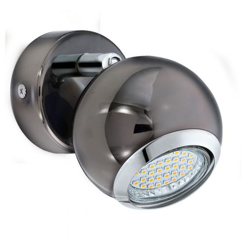 Eglo Bimeda spot/1, led, gu10, 1x3w, 240lm, nikl crni/hrom  slika 1