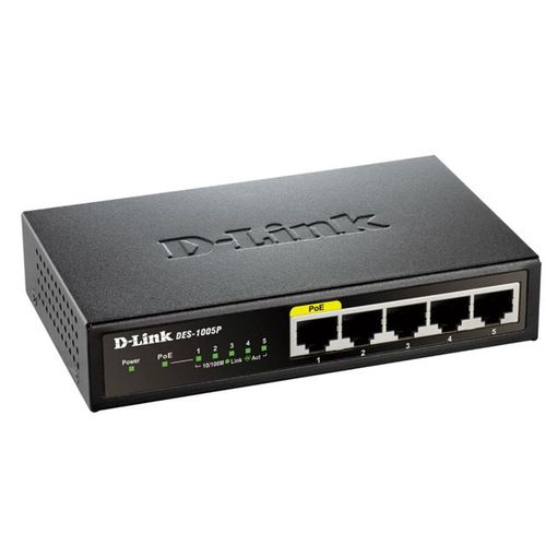 D-Link neupravljivi preklopnik DES-1005P/E slika 1