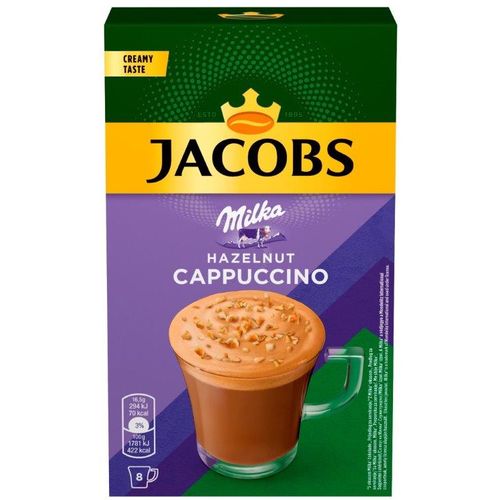 Jacobs Cappuccino Milka Hazelnut 8x16,5g slika 2