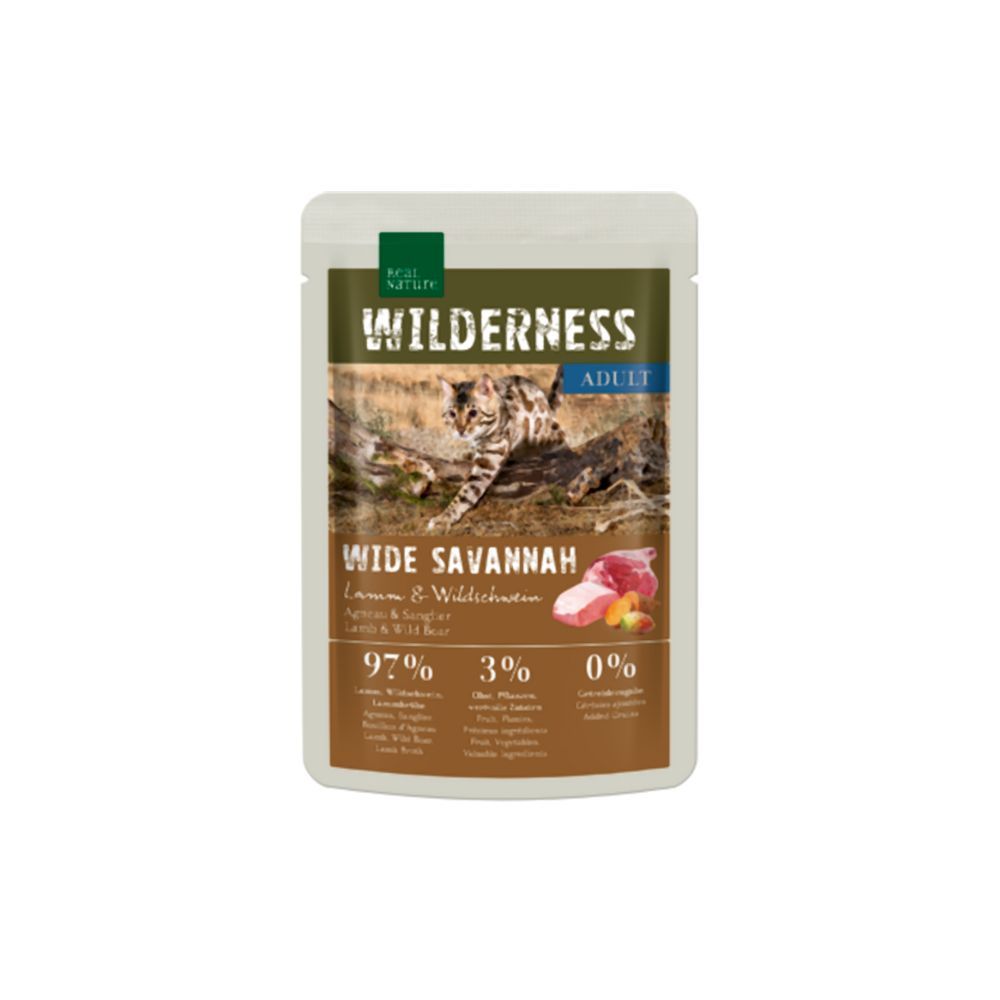 Real Nature Cat Adult janjetina i veprovina 85 g slika 1