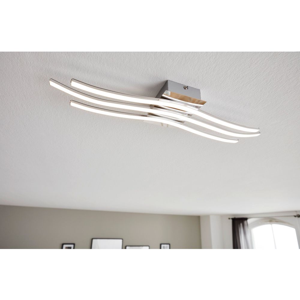 Eglo Roncade zidna/stropna LED lampa, 26W, D 650 mm, aluminij/krom bijela slika 7