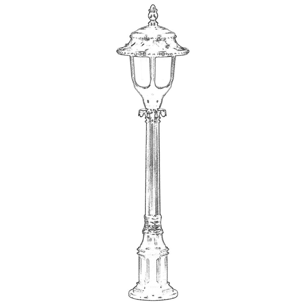BSU-68180-BSY-B Crna Spoljašnja Podna Lampa slika 2