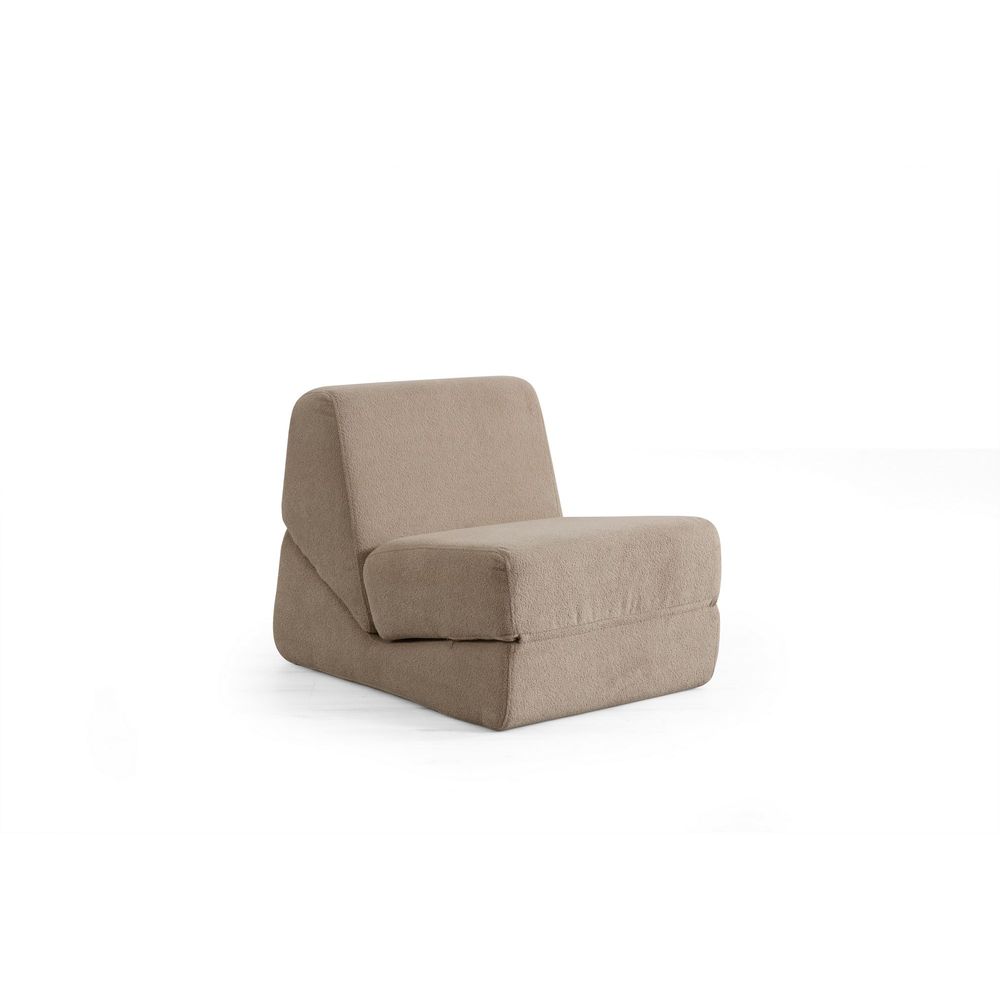 Origami Konvertibilni - Tamna Krema 1-Sjedalni Sofa-Krevet slika 2