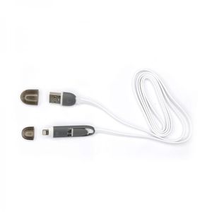 KABEL SBOX USB->MICRO USB + IPH.5 M/M 1M WHITE