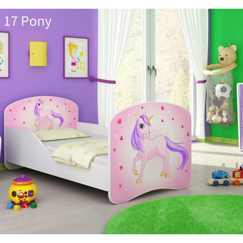 Dječji krevet ACMA s motivom 140x70 cm - 17 Pony slika 1