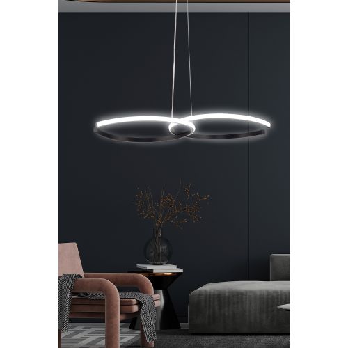 Carinae Black-White Light Black Chandelier slika 2