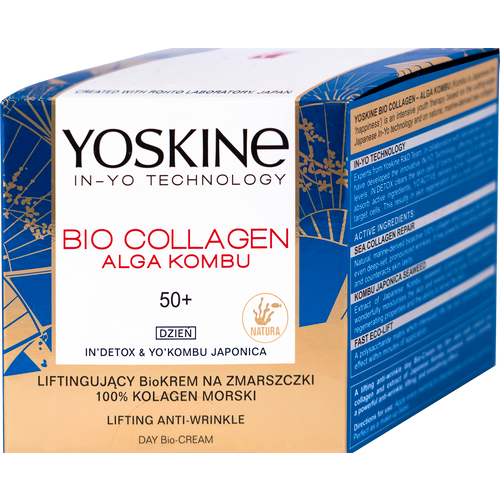 Yoskine Bio Collagen Alga Kombu dnevna krema protiv bora za lice, 50 +, 50 ml slika 1