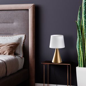 Kona - Zlatno-bijela stolna lampa 15487