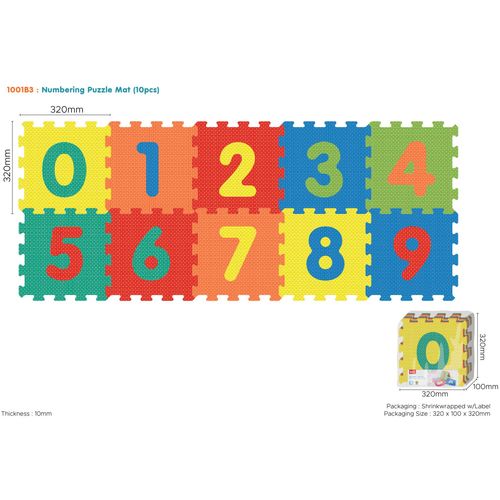 Šarena puzzle podloga brojevi 32x32cm slika 1
