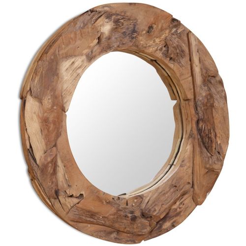 Ukrasno Ogledalo od Tikovine 80 cm Okruglo slika 43