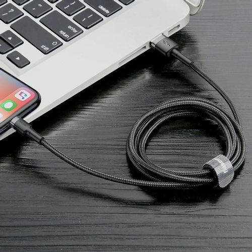 Baseus Cafule USB Lightning kabel 2,4A 1m (sivo+crno) slika 3