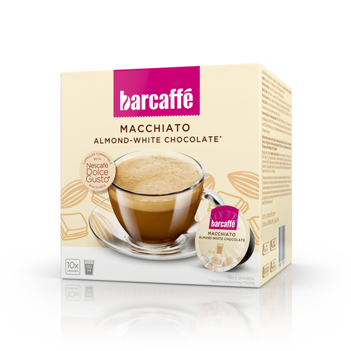 Barcaffe Macchiato Badem-Bela čokolada 140g slika 1