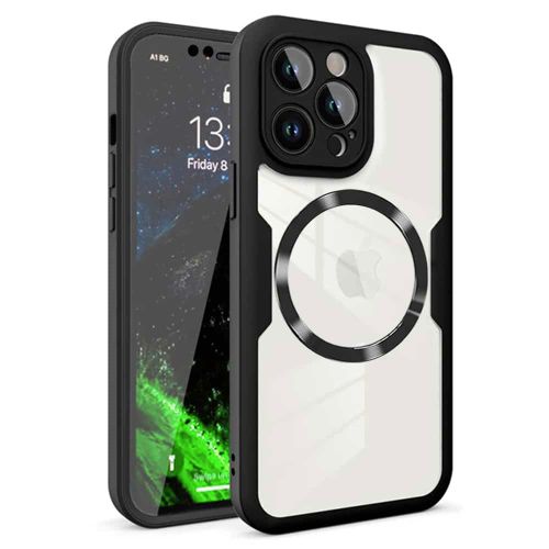 Techsuit – ColorVerse 360 ​​MagSafe serija obostrana zaštitna maskica za iPhone 12 Pro – crna slika 1