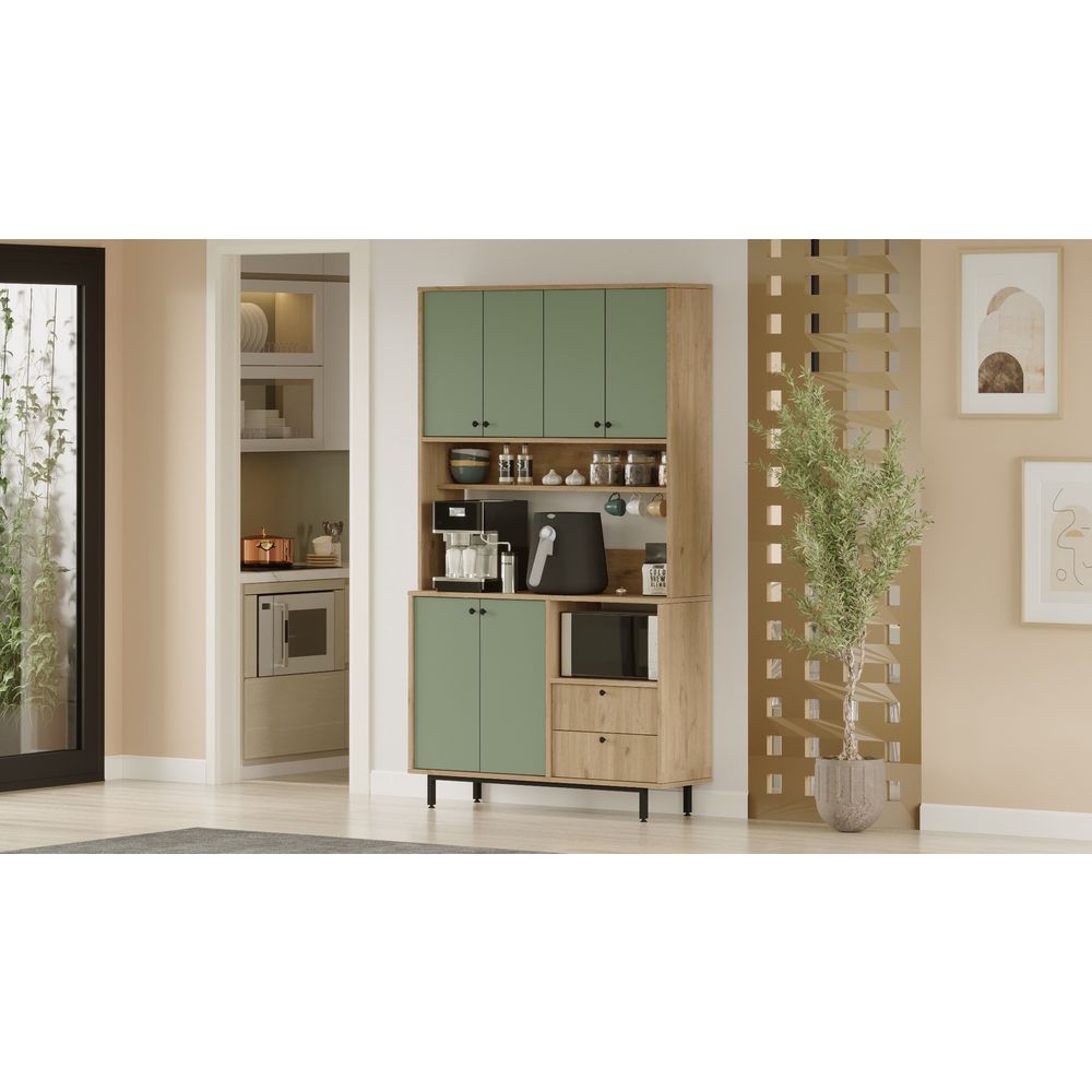 Višenamjenski ormar RE7-SY Oak Green slika 3