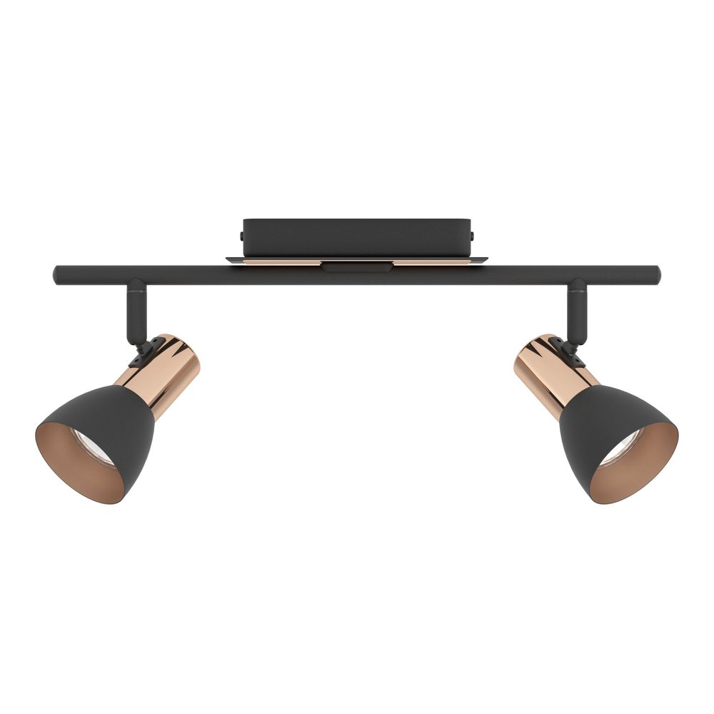 Eglo Barnham reflektor/2, led, 2x3,3w, 2x240lm, bakar/crna/čelik  slika 6