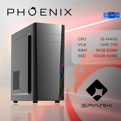 Računalo Phoenix SPARK Y-165, Intel i5 14400, 16GB DDR4, NVMe SSD 512GB, NoOS slika 1