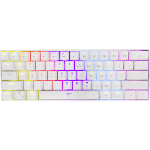 White Shark MECHANICAL KEYBOARD GK-2022 SHINOBI WHITE / US - BROWN.SW slika 1