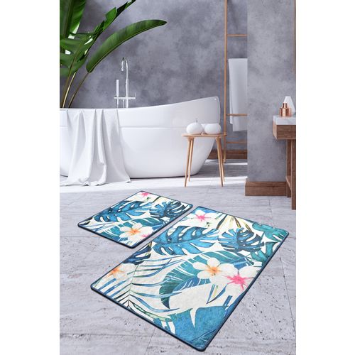 Exotic Multicolor Bathmat Set (2 Pieces) slika 1