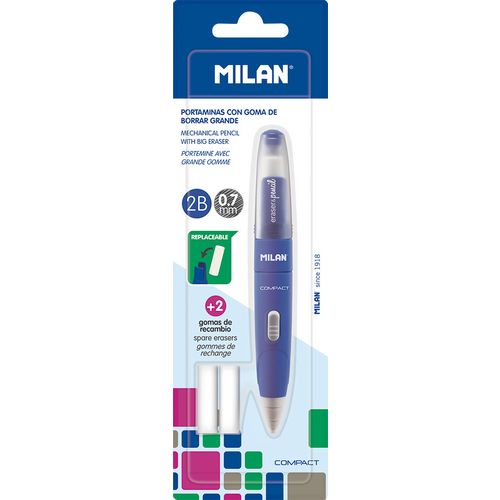 Tehnička olovka 0,7+gumica MILAN COMPACT+2 refilla blister  slika 2