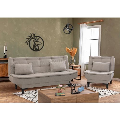 Atelier Del Sofa Santo-S-Cream -1070 Krem Sofa-Bed Set slika 1