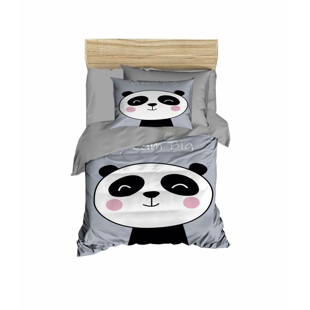 Set posteljine za bebe PH1107 u sivo-bijelo-crnoj boji slika 1